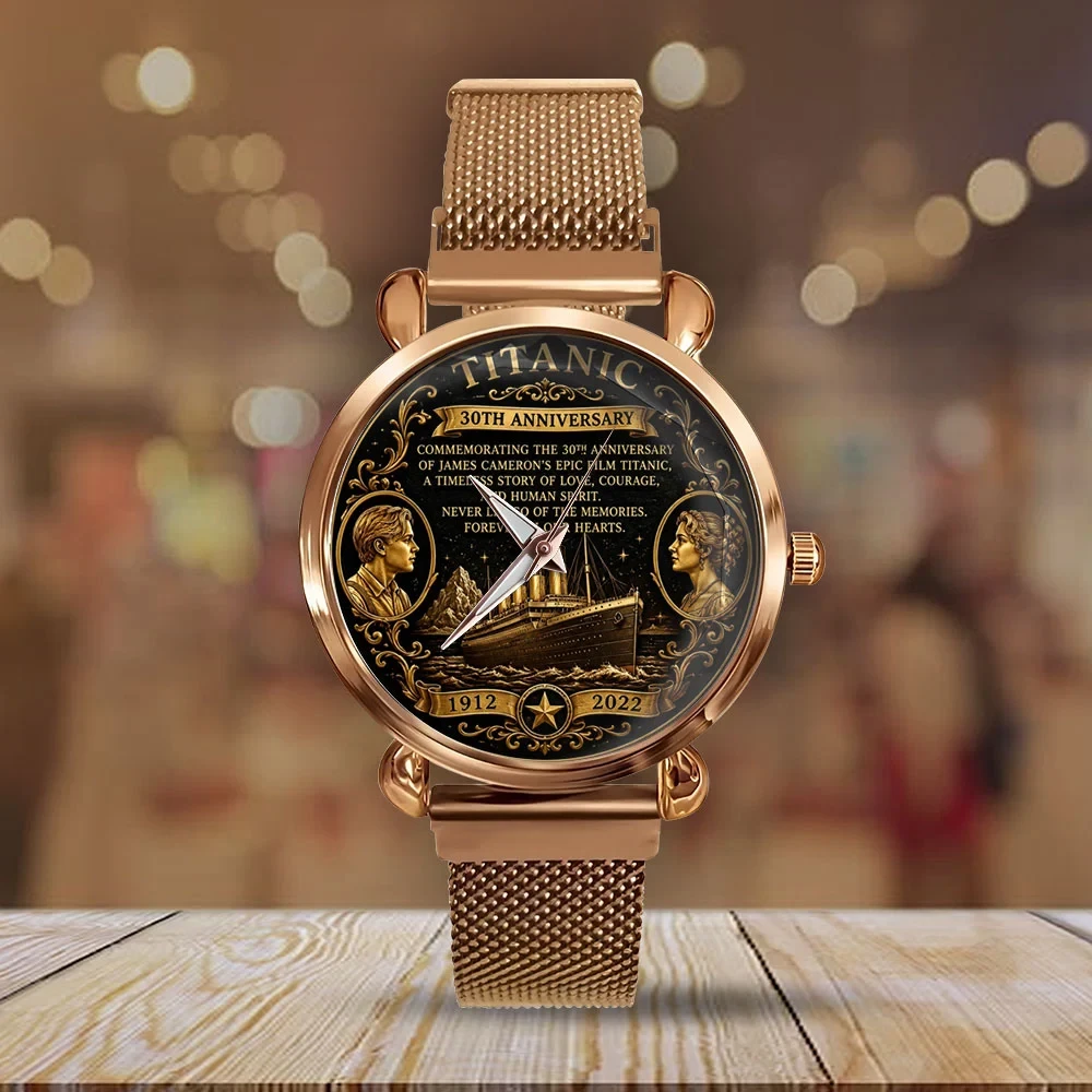 Titanic 30 Years Anniversary Watch Jack And Rose Romantic Design Titanic Merch Gifts For Fans