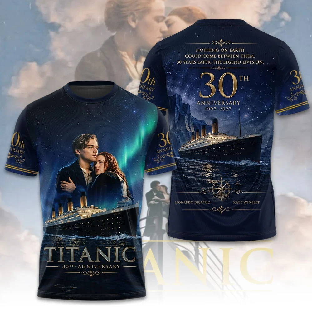 Titanic 30th Anniversary 1997-2027 T-Shirt Jack And Rose Movie Titanic Merch Gifts For Fans Titanic 30th Anniversary 1997-2027 T-Shirt Jack And Rose Movie Titanic Merch Gifts For Fans