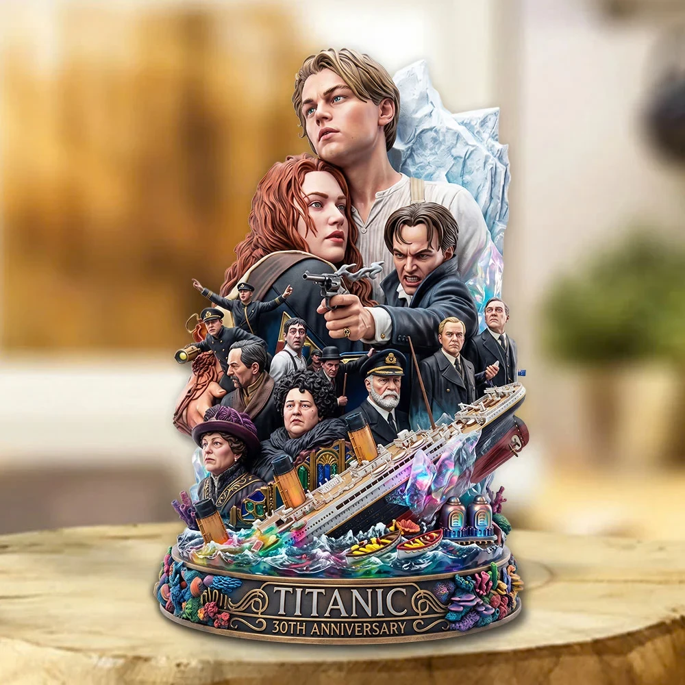 Titanic 30th Anniversary Acrylic Plaque Jack And Rose Romantic Design Titanic Merch Room Decor