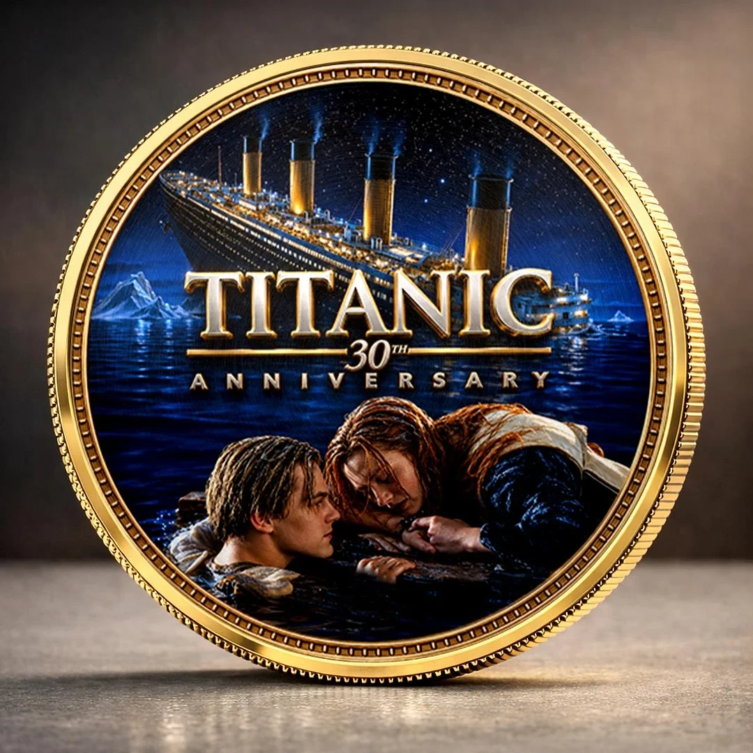 Titanic 30th Anniversary Commemorative Coin Jack And Rose Titanic Merch Movie Fans Gifts