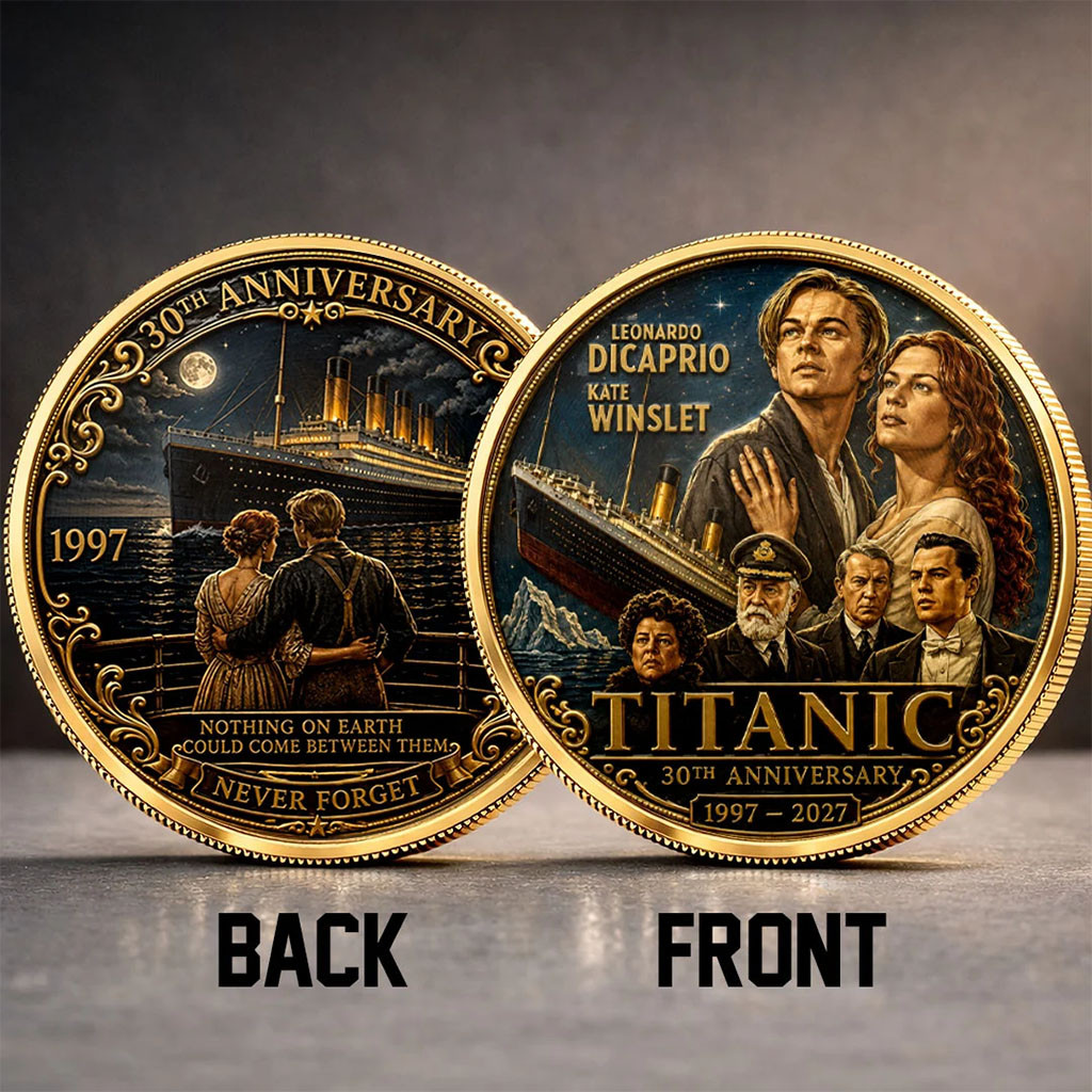 Titanic 30th Anniversary Commemorative Coin Never Forget Titanic Movie Merch Best Gift For Fans