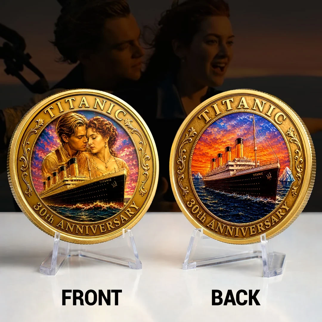 Titanic 30th Anniversary Commemorative Coin RMS Titanic Jack And Rose Movie Tribute Gifts