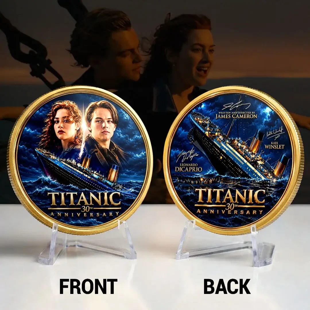 Titanic 30th Anniversary Commemorative Coin Titanic Merch Movie Fan Collector Gifts Titanic 30th Anniversary Commemorative Coin Titanic Merch Movie Fan Collector Gifts