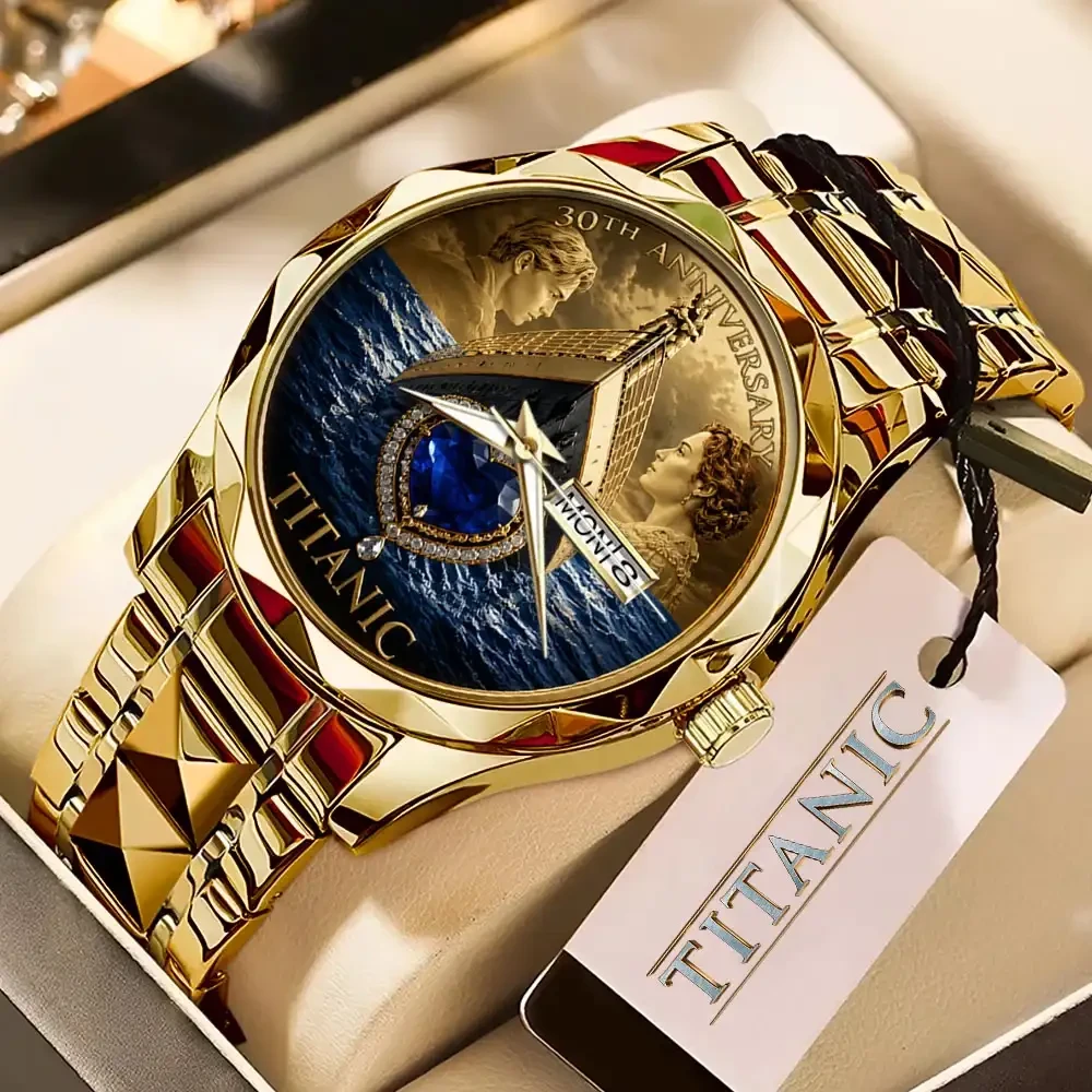 Titanic 30th Anniversary Commemorative Watch Iconic Movie Ship Collectible Titanic Merch Titanic 30th Anniversary Commemorative Watch Iconic Movie Ship Collectible Titanic Merch