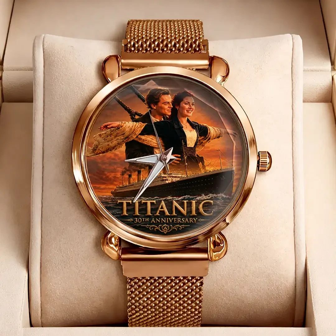Titanic 30th Anniversary Mesh Watch Jack And Rose Classic Movie Titanic Merchandise Her Gifts Titanic 30th Anniversary Mesh Watch Jack And Rose Classic Movie Titanic Merchandise Her Gifts