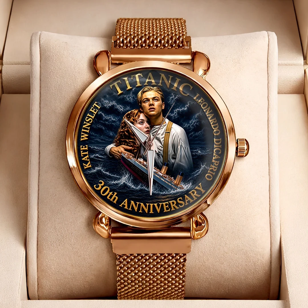 Titanic 30th Anniversary Mesh Watch Jack And Rose Movie Design Gifts For Titanic Fans