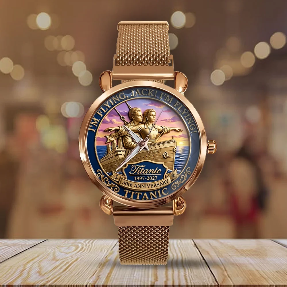 Titanic 30th Anniversary Mesh Watch Jack And Rose Movie Titanic Merch Tribute Gifts For Fans