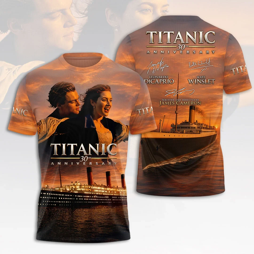 Titanic 30th Anniversary T-Shirt 1997-2027 Jack And Rose Movie Titanic Merch Gifts For Fans