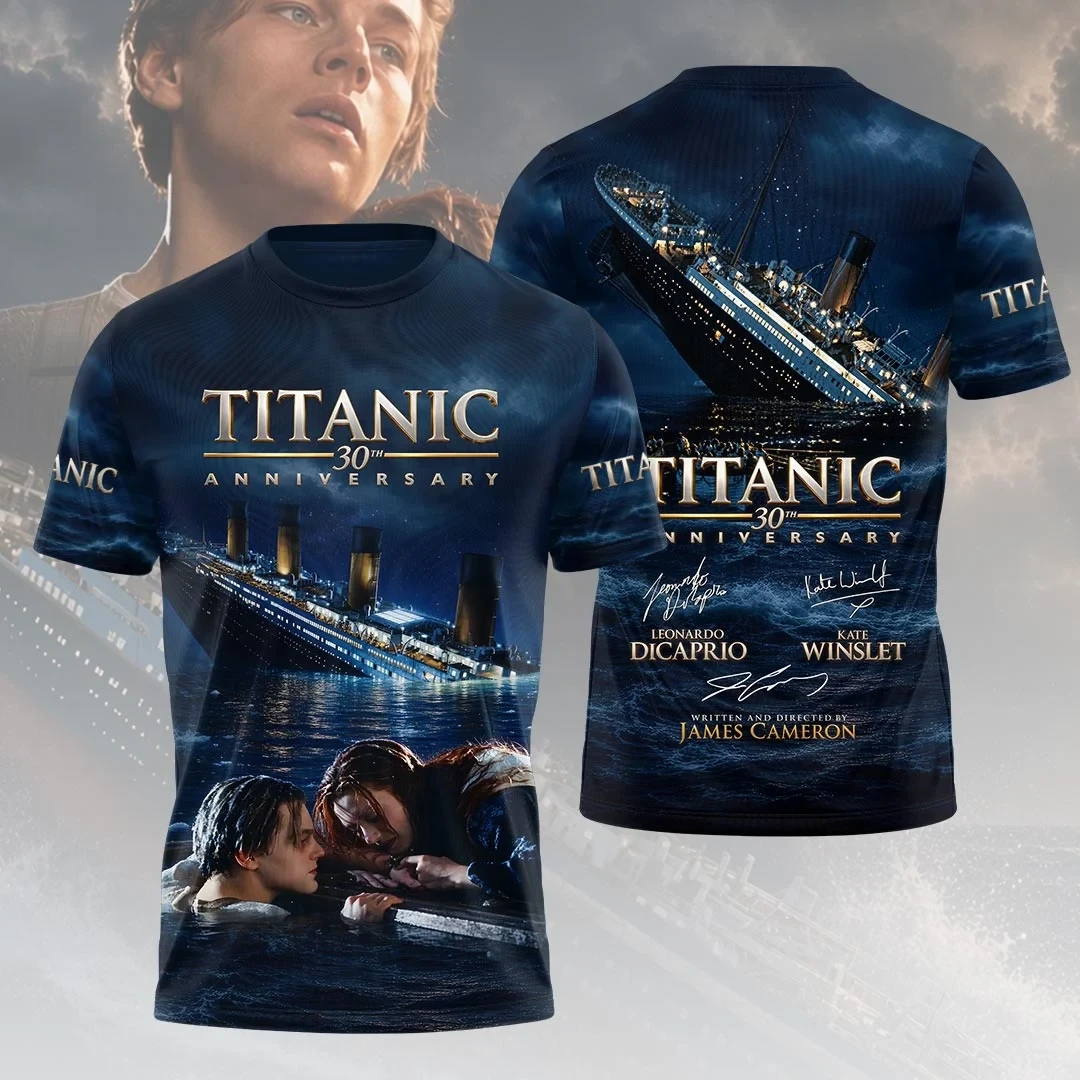 Titanic 30th Anniversary T-Shirt Jack And Rose Movie Tribute Gift For Titanic Fans