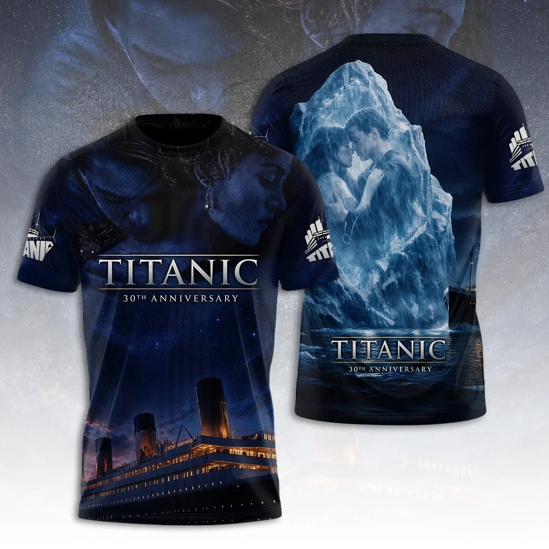 Titanic 30th Anniversary T-Shirt Jack Rose Iceberg Shirt Titanic Merch Gifts For Movie Fans