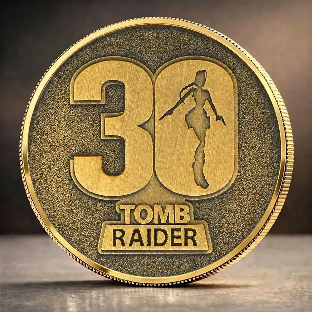 Tomb Raider 30th Anniversary Commemorative Coin Tomb Raider Merch Gifts For Gamers