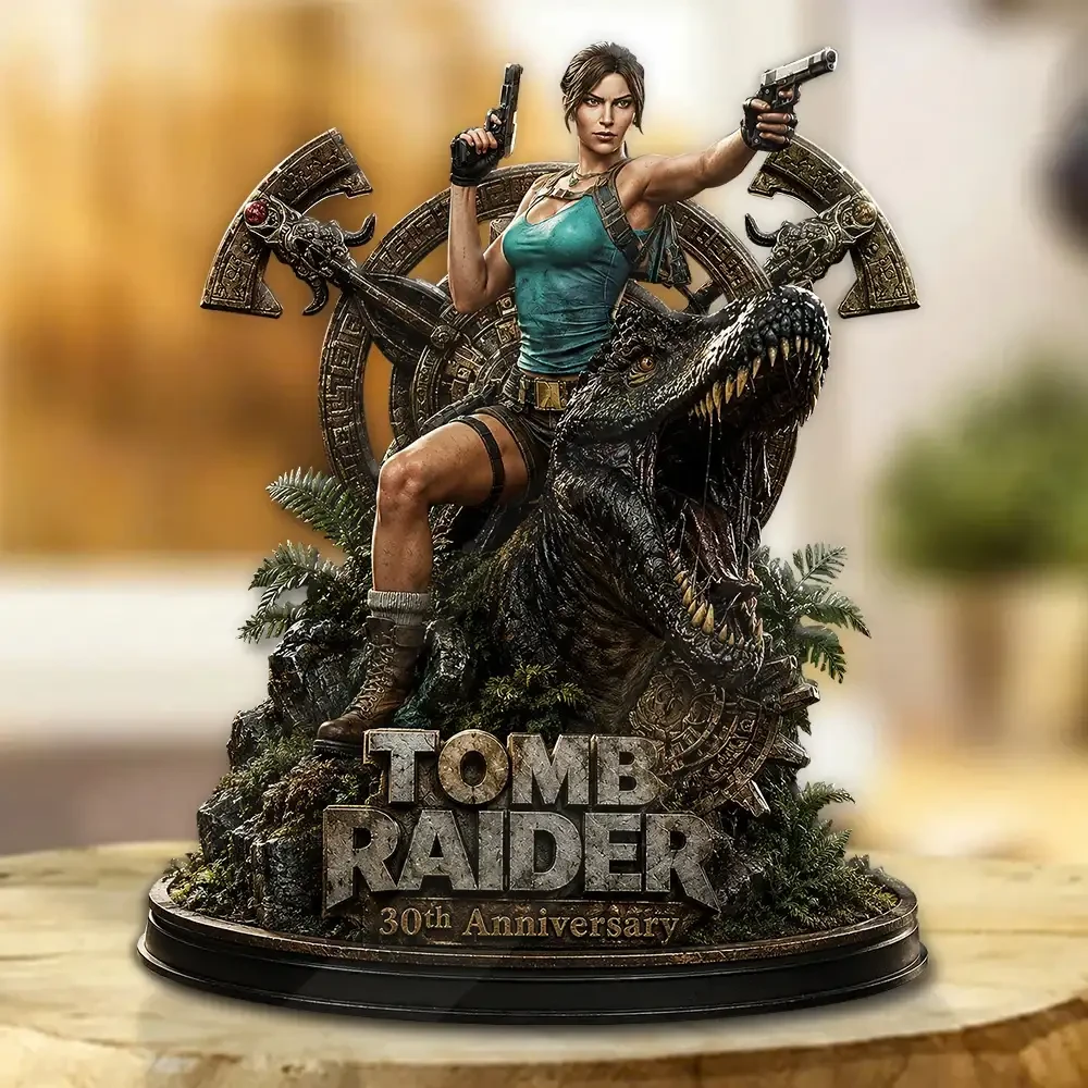 Tomb Raider 30th Anniversary Lara Croft Acrylic Plaque Tomb Raider Merch Gift For Game Lovers