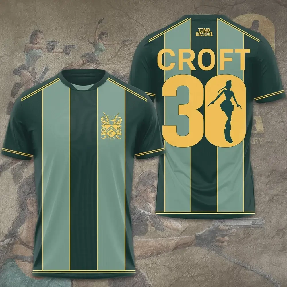 Tomb Raider 30th Anniversary T-Shirt #30 Croft Tomb Raider Merch Gifts For Gamers Tomb Raider 30th Anniversary T-Shirt #30 Croft Tomb Raider Merch Gifts For Gamers