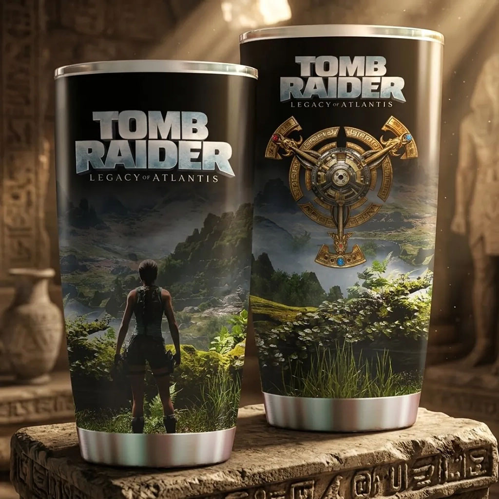 Tomb Raider Legacy Of Atlantis Lara Croft Tumbler Tomb Raider Merch Gifts For BFF Tomb Raider Legacy Of Atlantis Lara Croft Tumbler Tomb Raider Merch Gifts For BFF