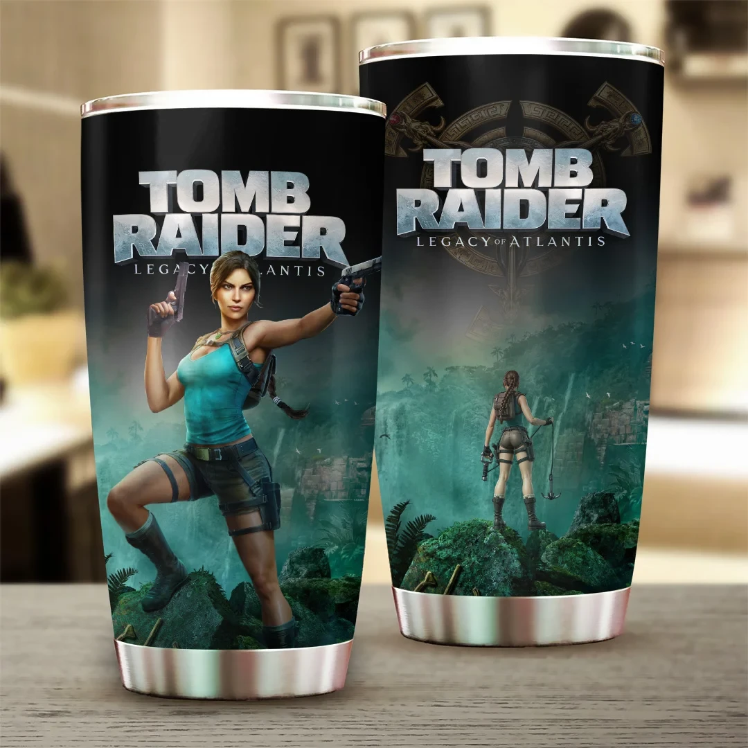 Tomb Raider Legacy of Atlantis Tumbler Tomb Raider Merch Gifts For Gamers