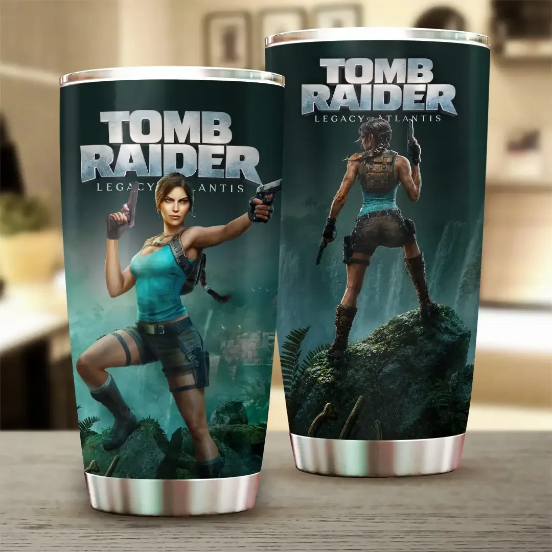 Tomb Raider Legacy Of Atlantis Tumbler Tomb Raider Merch Gifts For Gaming Fans