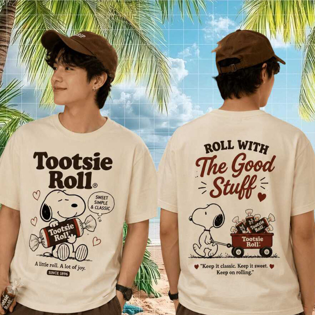 Tootsie Roll Snoopy Sweet Simple Classic Shirt Funny Cute Snoopy Apparel BFF Gifts