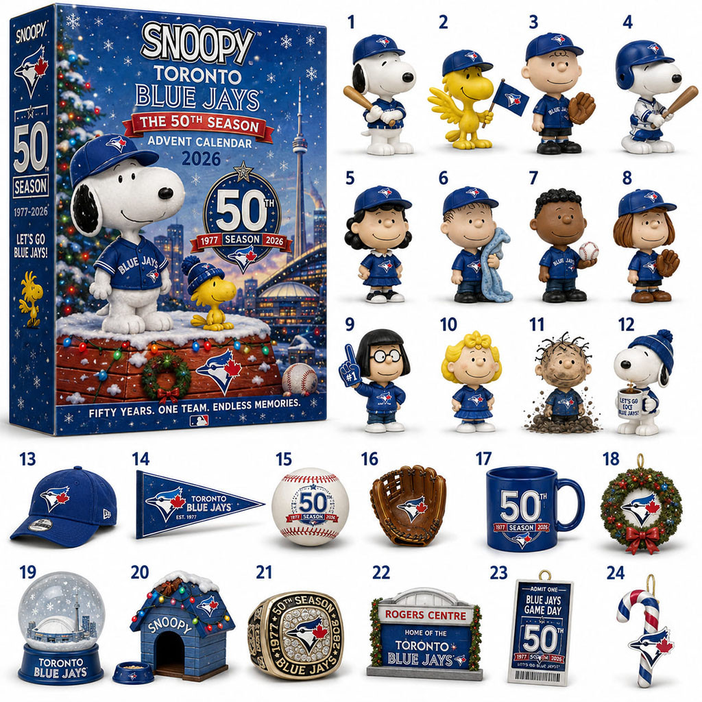 Toronto Blue Jays The 50th Season Advent Calendar 2026 Blue Jays Merch Best Christmas Gifts Toronto Blue Jays The 50th Season Advent Calendar 2026 Blue Jays Merch Best Christmas Gifts