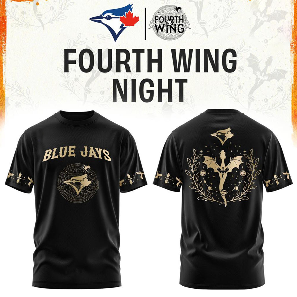 Toronto Blue Jays x Fourth Wing Night T-Shirt Jays Merch Gifts For Baseball Lovers Toronto Blue Jays x Fourth Wing Night T-Shirt Jays Merch Gifts For Baseball Lovers