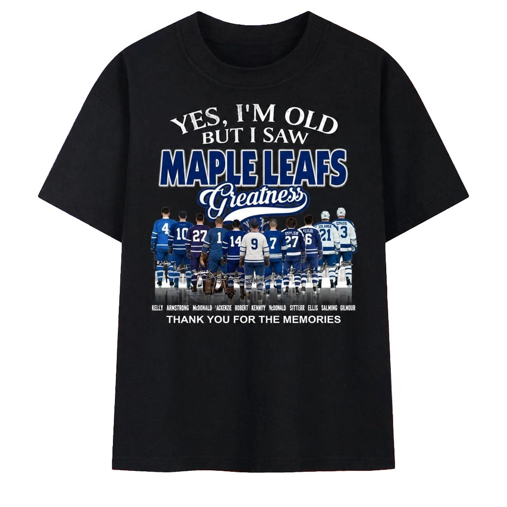 Toronto Maple Leafs Legends Greatness Vintage Hockey T-Shirt Leafs Merch Fans Gifts