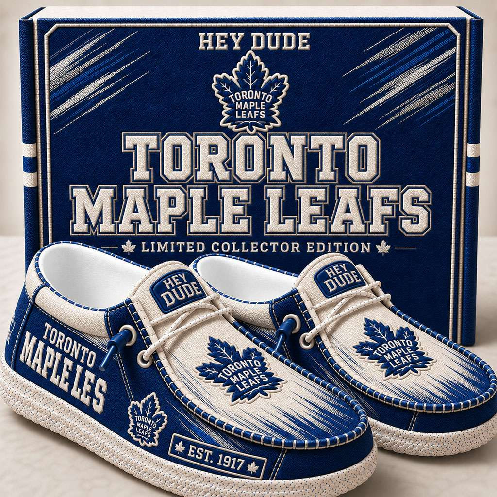 Toronto Maple Leafs Merch Est 1917 Hockey Slip-On Loafers Gifts For Ice Hockey Fans Toronto Maple Leafs Merch Est 1917 Hockey Slip-On Loafers Gifts For Ice Hockey Fans
