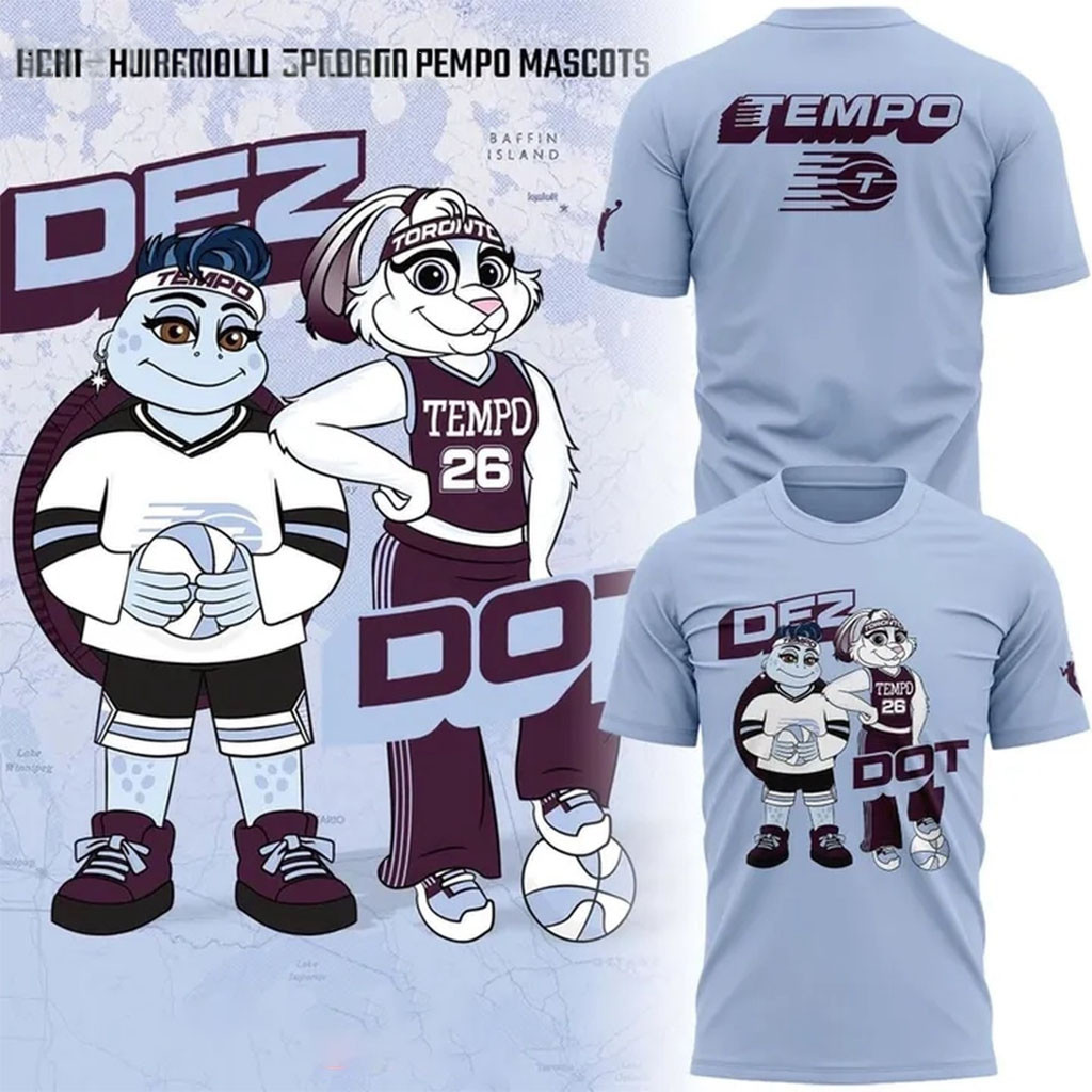 Toronto Tempo Mascots Dez And Dot T-Shirt Toronto Tempo Merch Gifts For Basketball Fan