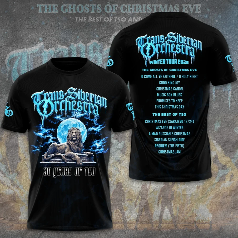 Trans-Siberian Orchestra Merch 30th Anniversary Tour 2026 Lion Shirt Gifts For Fans