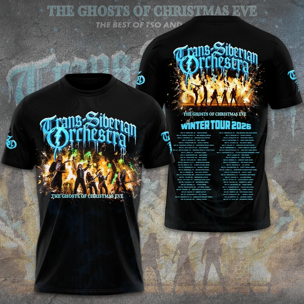 Trans-Siberian Orchestra Merch 30th Anniversary Tour 2026 The Ghosts Of Christmas Eve Shirt