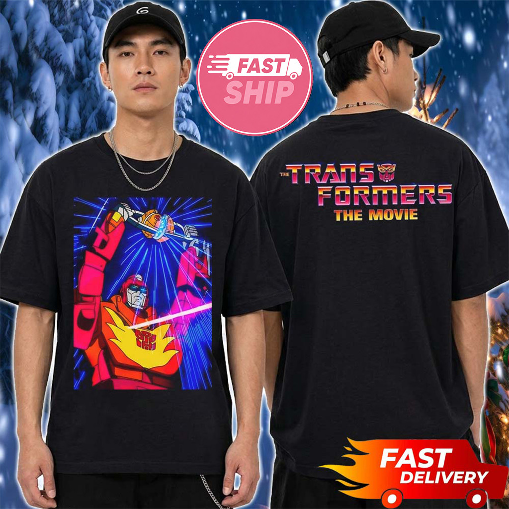 Transformers The Movie Rodimus Full Color Photo T-Shirt Transformers Merch Fans Gifts