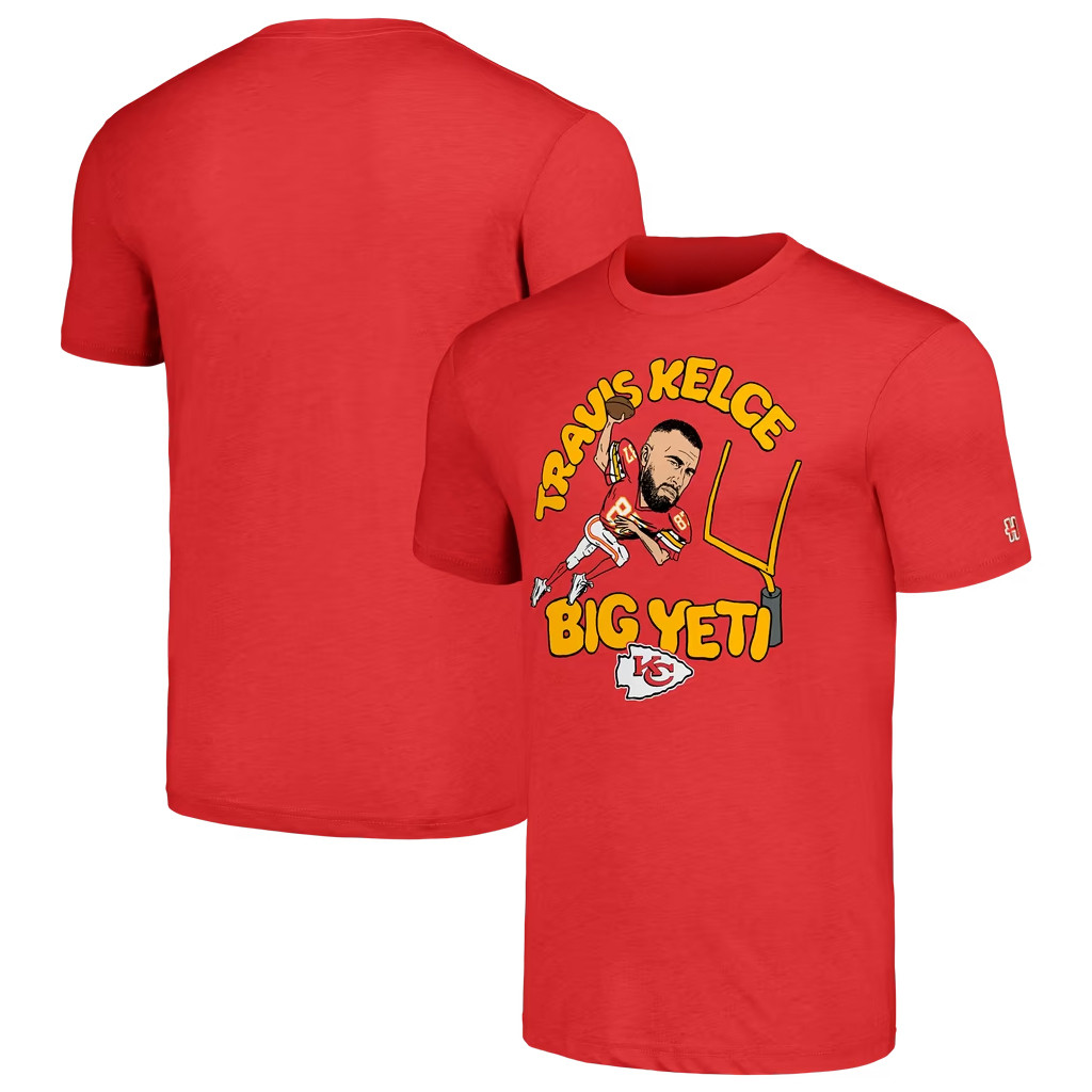 Travis Kelce Merch 2026 Kansas City Chiefs #87 Travis Kelce Caricature Player T-Shirt Best Gift