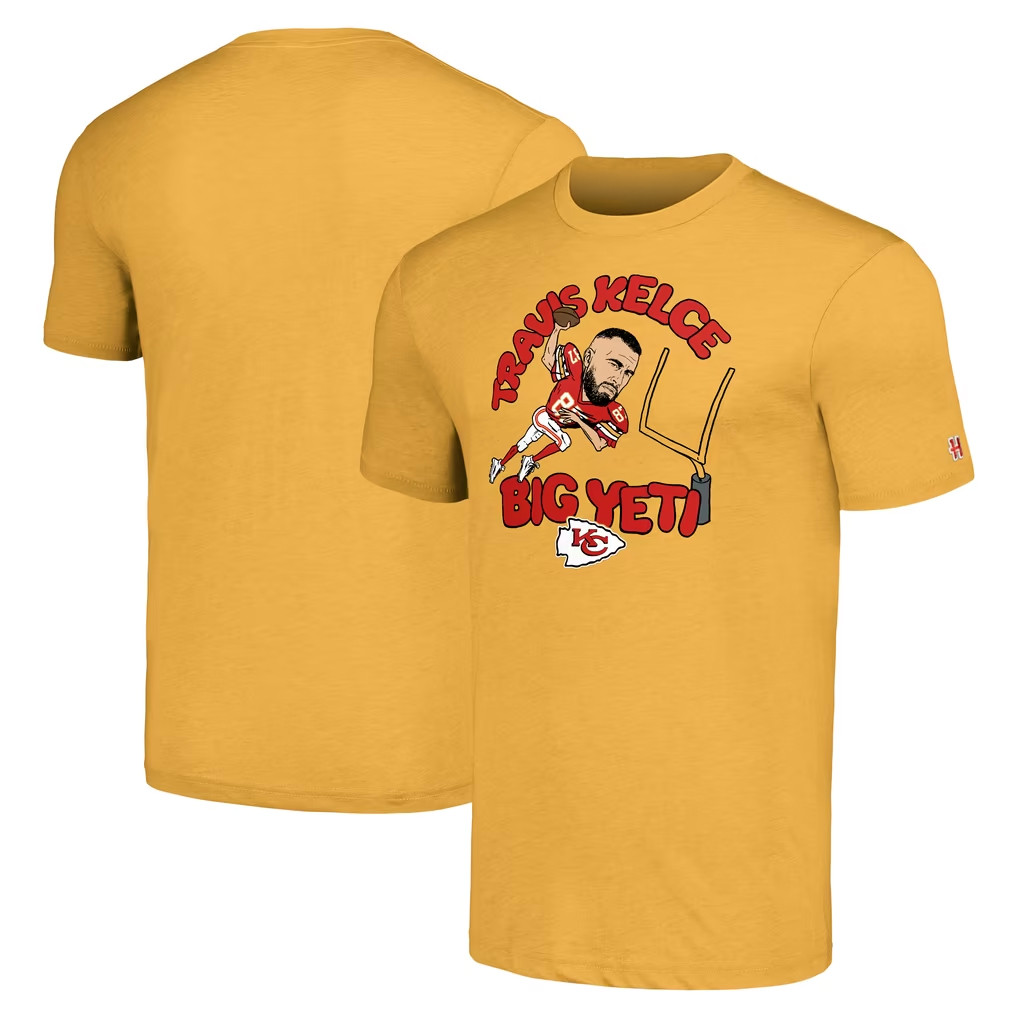 Travis Kelce Merch 2026 Kansas City Chiefs #87 Travis Kelce Caricature Player T-Shirt Fan Gifts