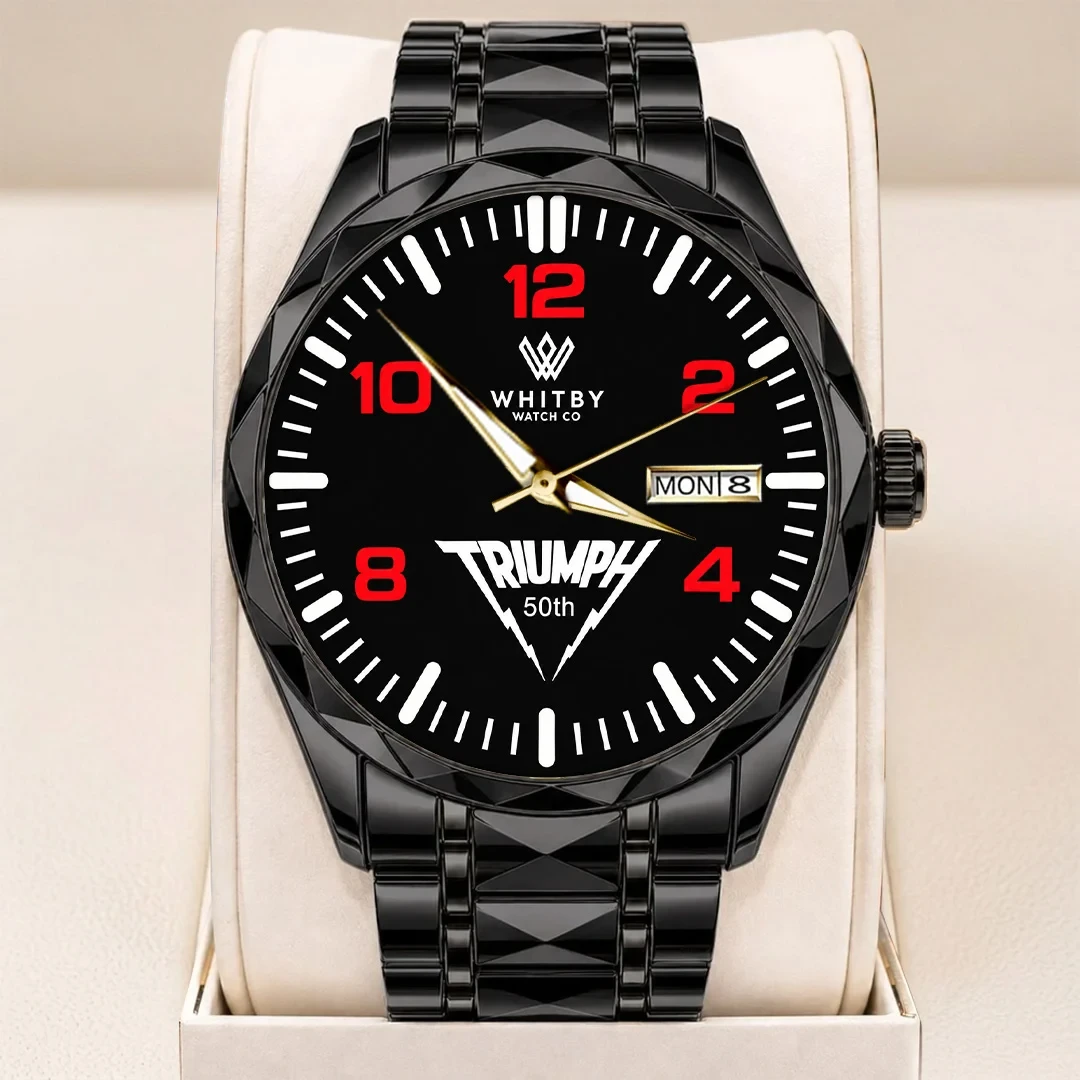 Triumph Band Tour 2026 Alloy Luxury Quartz Watch Triumph 50th Anniversary Merch Music Fan Gifts