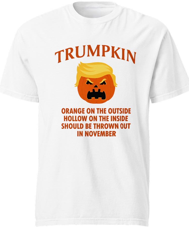 Trumpkin T-Shirt Orange On The Outside Hollow On The Inside Shirt Anti Trump Halloween Merch