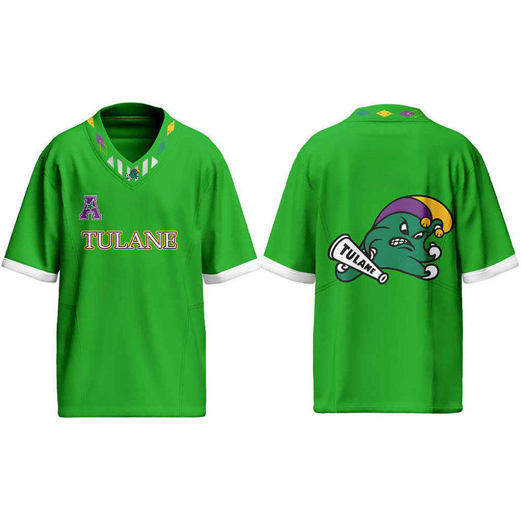 Tulane Football City Edition The King Of Mardi Gras V-Neck T-Shirt Tulane Green Wave Merch Tulane Football City Edition The King Of Mardi Gras V-Neck T-Shirt Tulane Green Wave Merch
