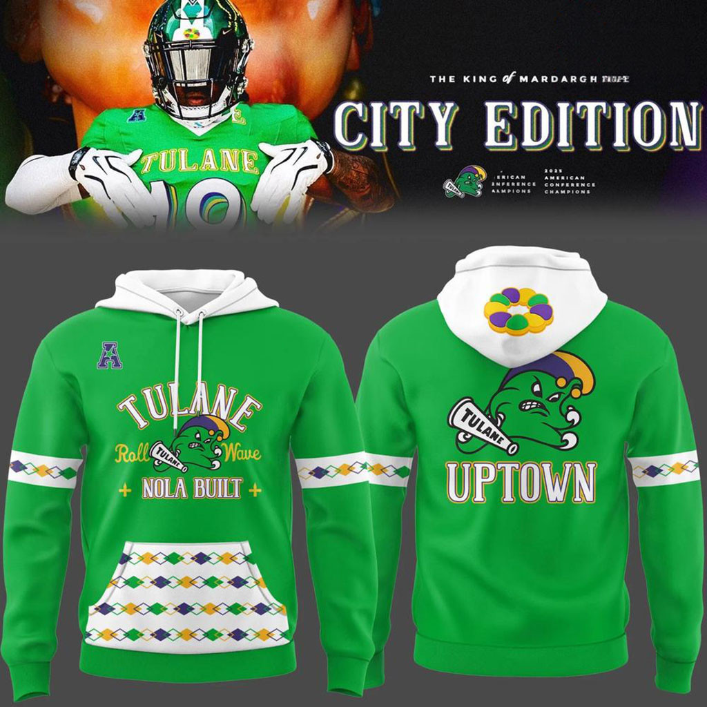 Tulane Green Wave 2026 City Edition Hoodie Tulane Green Wave Merch Presents For Football Fans Tulane Green Wave 2026 City Edition Hoodie Tulane Green Wave Merch Presents For Football Fans