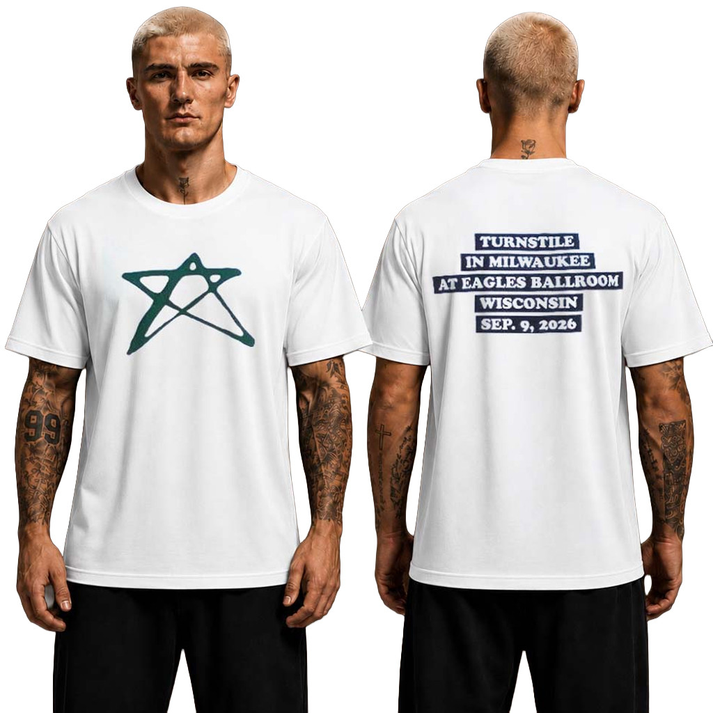 Turnstille Milwaukee 2026 Merch At Eagles Ballroom Wisconsin On September 9 2026 T-Shirt Gifts Turnstille Milwaukee 2026 Merch At Eagles Ballroom Wisconsin On September 9 2026 T-Shirt Gifts