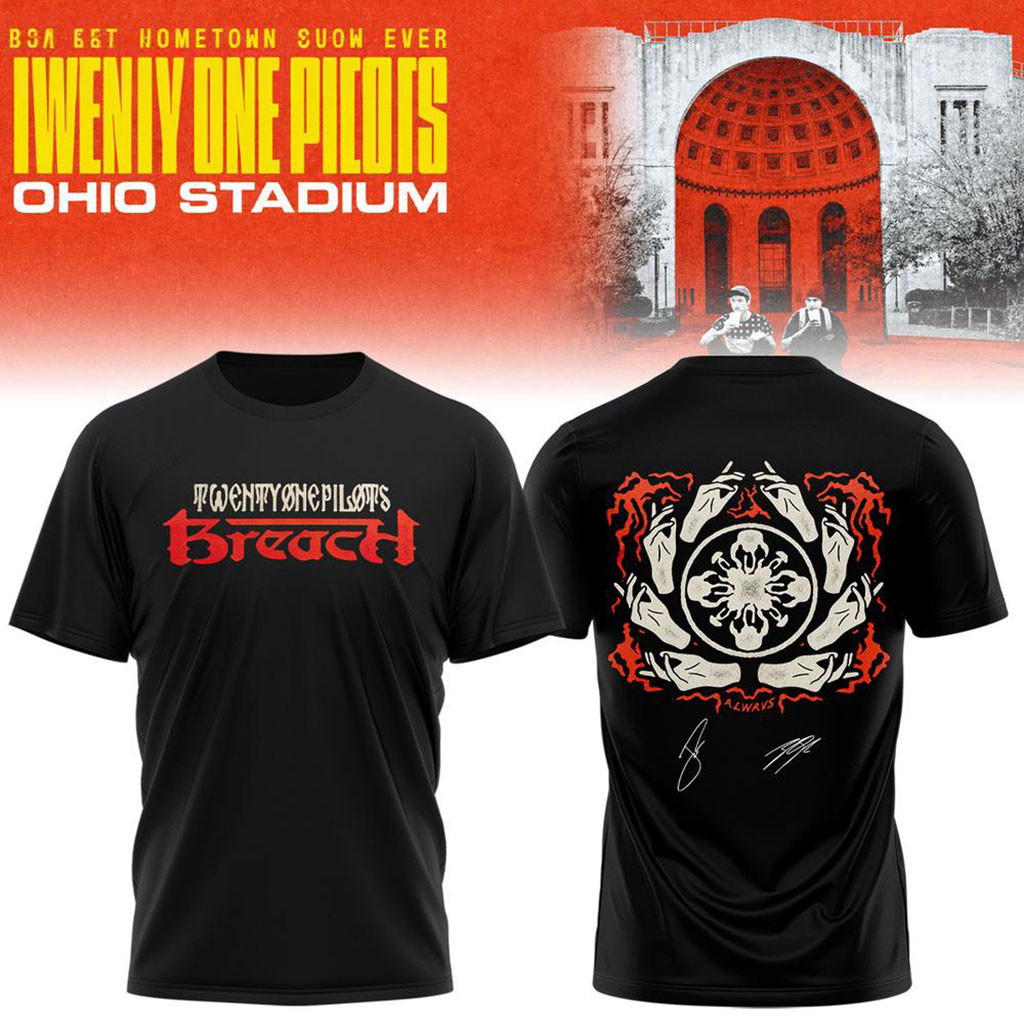 Twenty One Pilots 2026 Shows Signature Breach Shirt Twenty One Pilots Merch BFF Gifts Twenty One Pilots 2026 Shows Signature Breach Shirt Twenty One Pilots Merch BFF Gifts