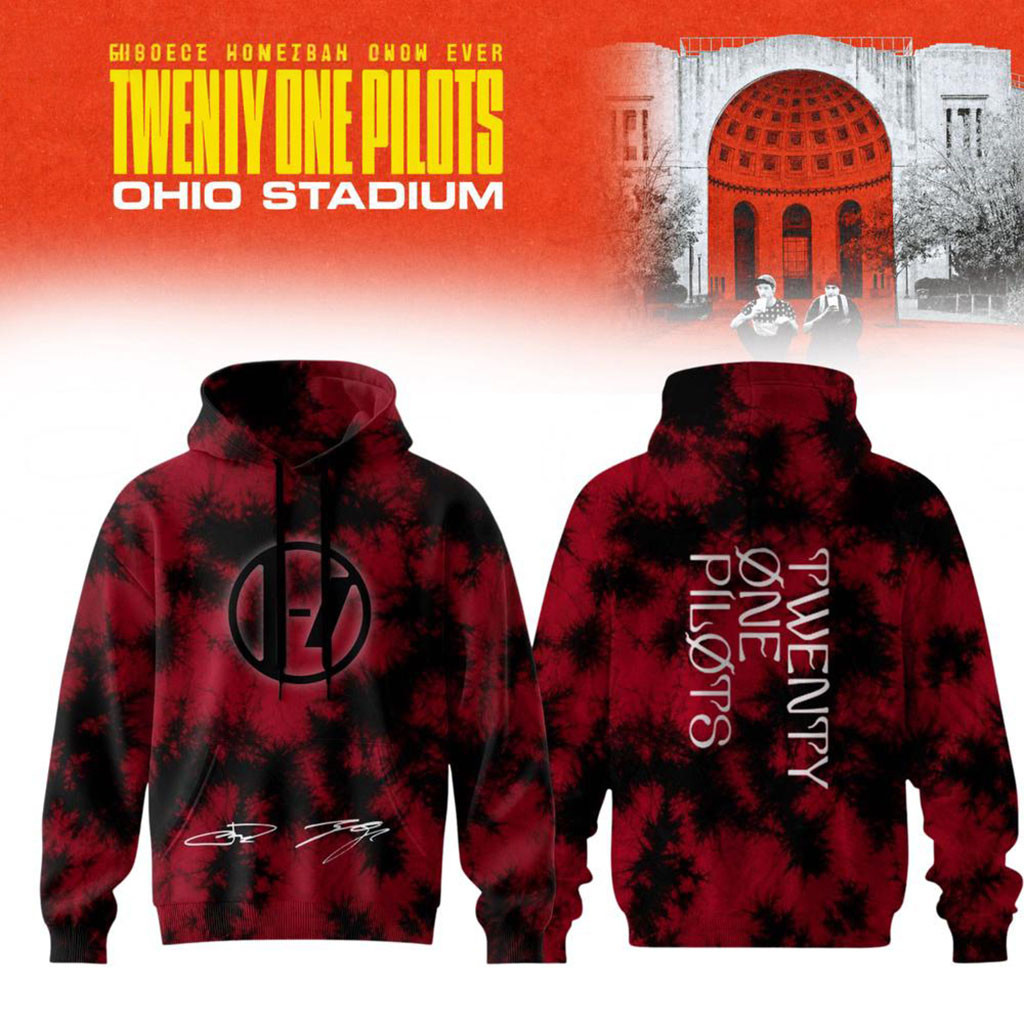 Twenty One Pilots 2026 Shows Signature Hoodie Twenty One Pilots Merch Music Lovers Gifts