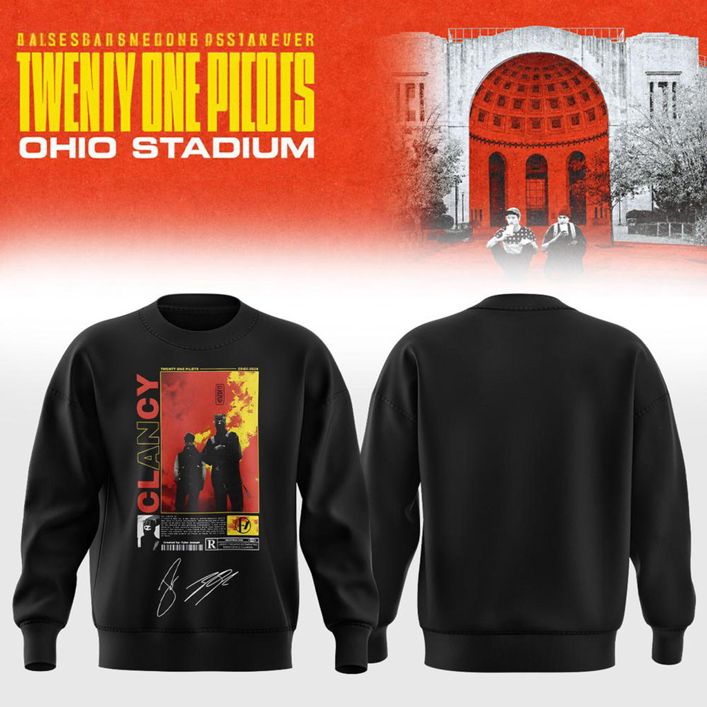 Twenty One Pilots Merch 2026 Shows Signature Sweatshirt Cool Gifts For Music Lovers