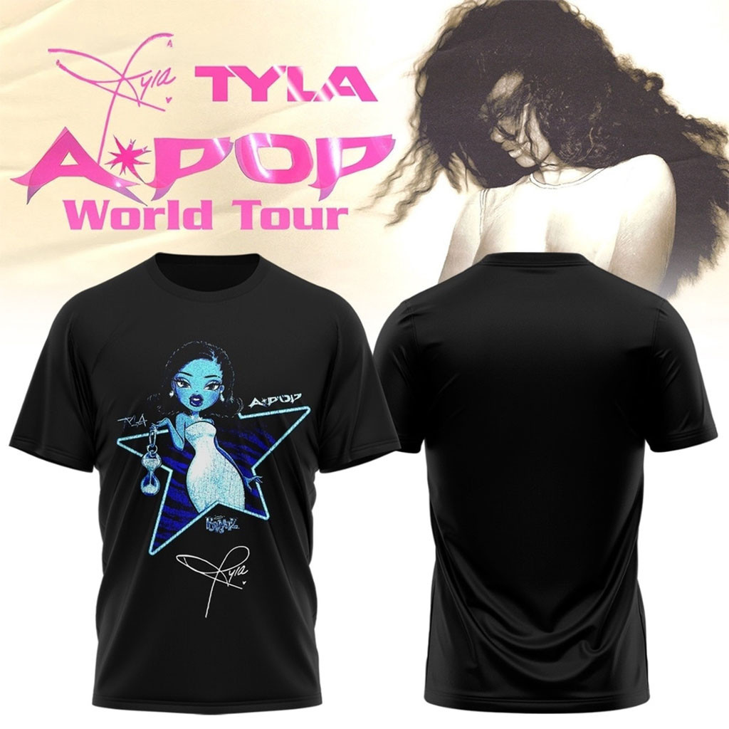 Tyla A POP World Tour Signature 2026 Star Design T-Shirt Tyla Merch Gifts For Best Friends