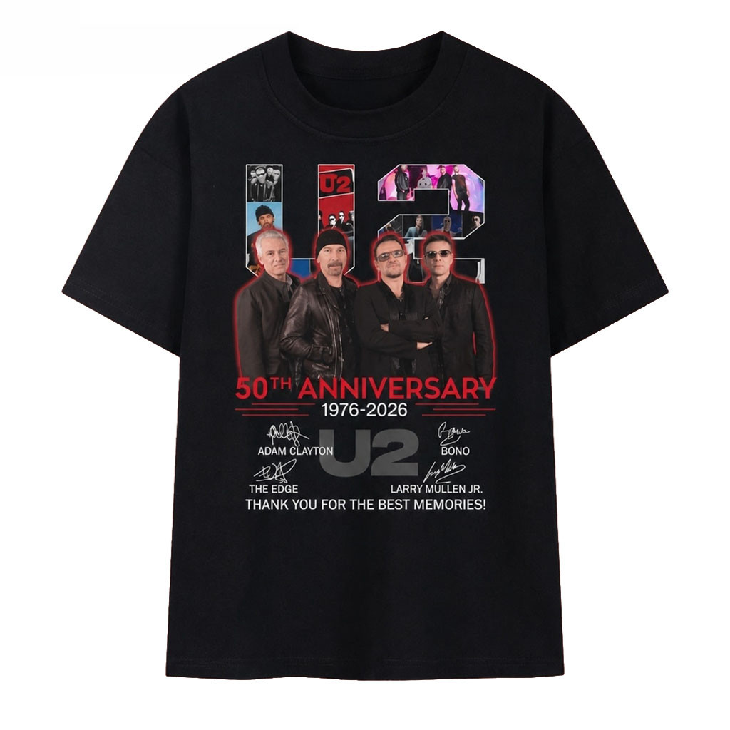 U2 50th Anniversary Thank You For The Best Memories Rock Band T-Shirt U2 Merch Fan Gifts U2 50th Anniversary Thank You For The Best Memories Rock Band T-Shirt U2 Merch Fan Gifts