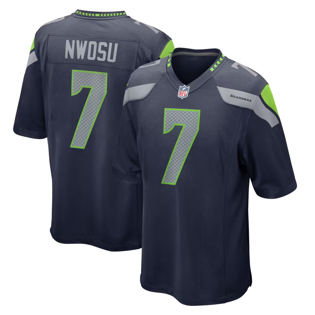 Uchenna Nwosu Jersey Shirt Seattle Seahawks Merch #7 Seattle Football Team Game Jersey Fan Gift