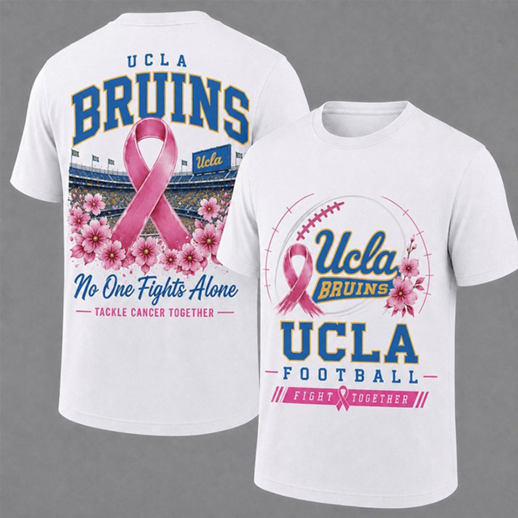 UCLA Bruins Breast Cancer Awareness T-Shirt No One Fights Alone Shirt UCLA Football Merch