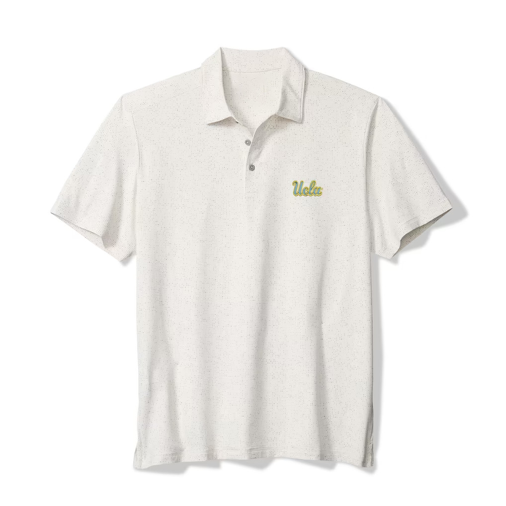 UCLA Bruins Merch 2026 UCLA Bruins Tommy Bahama Palm Dunes IslandZone Polo Shirt White UCLA Bruins Merch 2026 UCLA Bruins Tommy Bahama Palm Dunes IslandZone Polo Shirt White