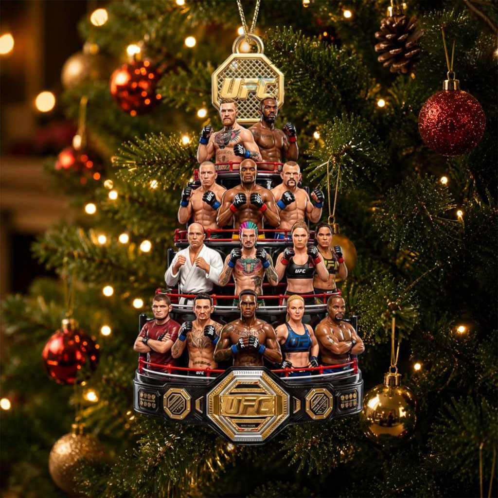 UFC Fighters Christmas Tree Ornament MMA Fighting Holiday Decoration Gifts For UFC Fans