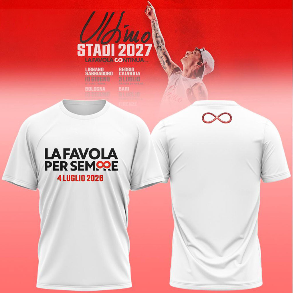 Ultimo Stadi 2026 La Favola Continua Shirt Ultimo Merch Music Lover Gifts For Him