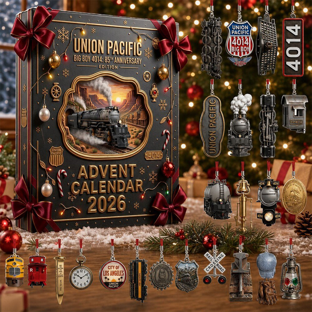 Union Pacific Big Boy 4014 85th Anniversary Advent Calendar 2026 Christmas Ornaments Decor
