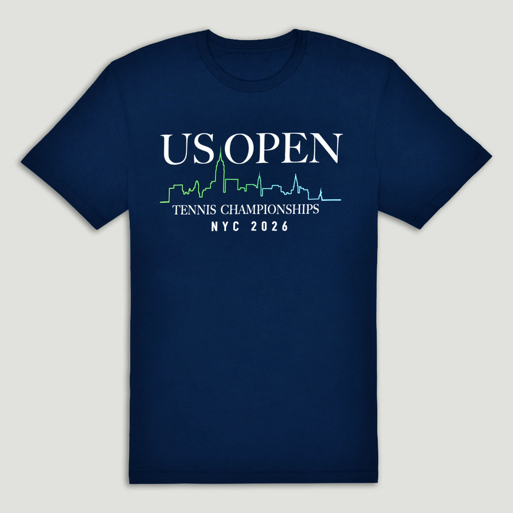 US Open Merch 2026 Skyline T-Shirt US Open Tennis Championships Clothing Gift For Men