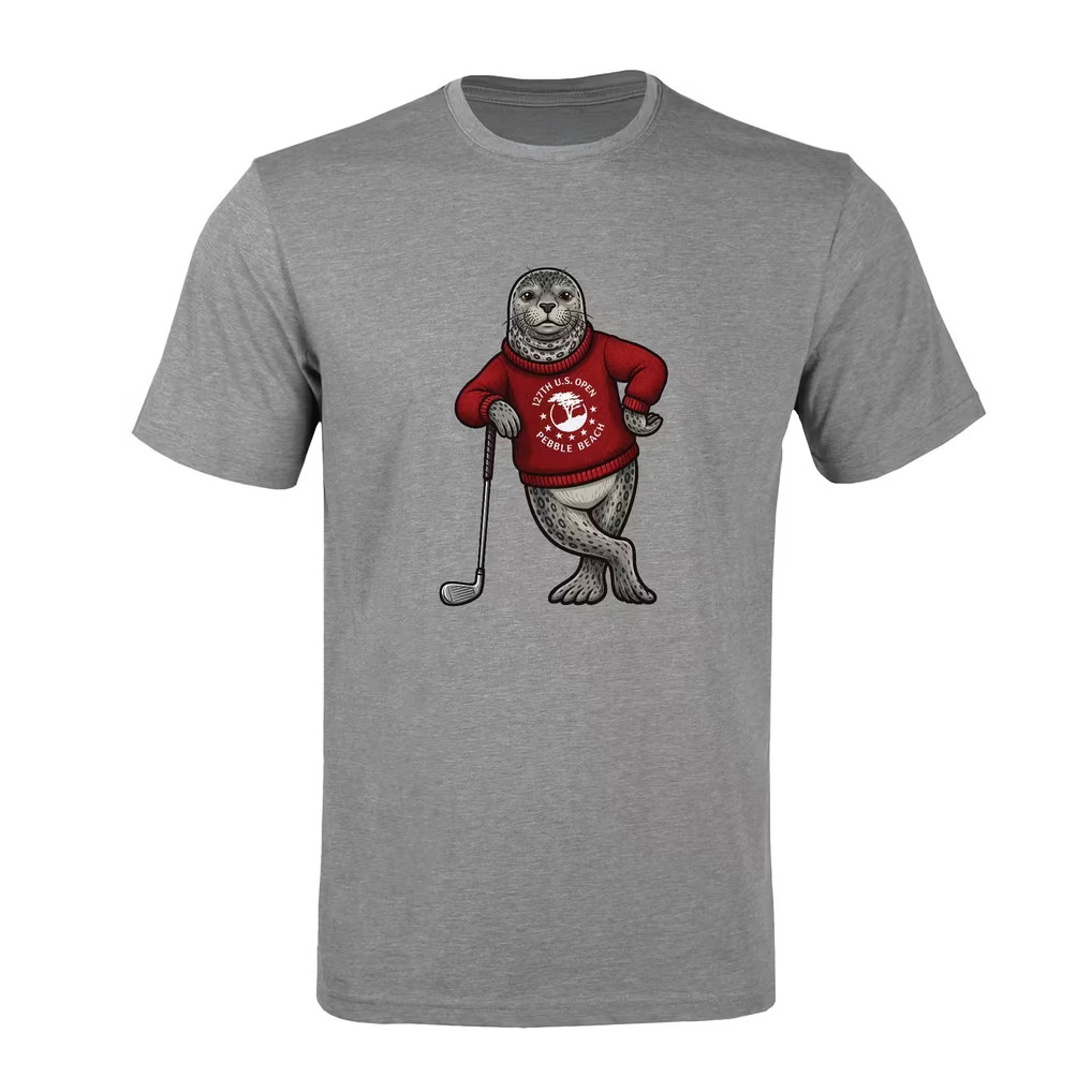 US Open Merch 2027 127th US Open Levelwear Gray Otter Richmond T-Shirt Gifts For Male Golfers