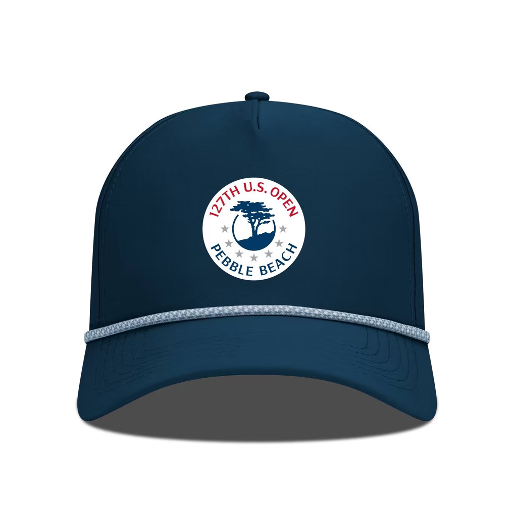 US Open Merch 2027 127th US Open Levelwear Navy Gordon Rope Hat Golfer Gift Ideas For Him